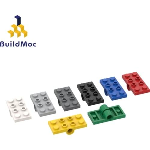 BuildMOC 26599 2X4 2 x 4 with pinhole For Building Blocks Parts DIY Construction Classic Brand gift Toys