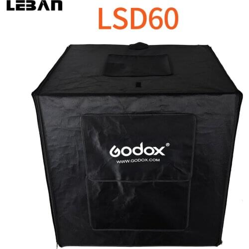Godox 60*60cm 40W LSD60 Mini LED Photography Studio Shooting Tent Portable Shooting Light Softbox with AC Adapter + Carry Bag