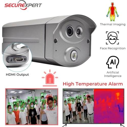 Thermal imaging camera Thermal ip camera face recognition camera facial recognition facial face detection AI fever detection cam