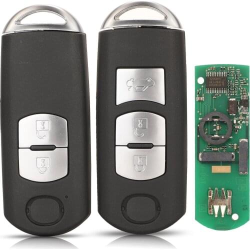 Kutery 2/3 Buttons Smart Remote Car Key Fob 433Mhz ID46 PCF7952 /4D+(83 ) Chip For Mazda CX-3 CX-5 2015-2018