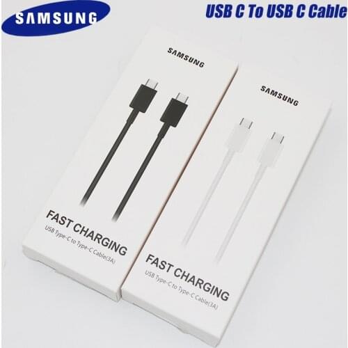 Samsung Galaxy S20 S21 Note 10 Plus Type C Cable USB3.1 1M PD USB Type-C To Type-C Fast Charger Cable For S20 FE A52 A72 A71 5G