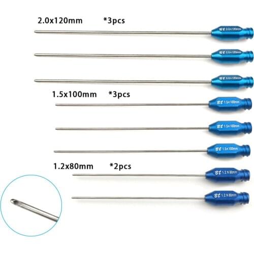 Fat Injection Needle Fat Irrigation Cannulas Single Hole Needle Fat Transplantation Kit Autoclavable