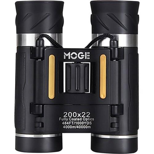 200x22 Compact Folding Pocket Binoculars with Phone Adapter for Camping Hiking Bird Watching Traveling Concerts Sports Events