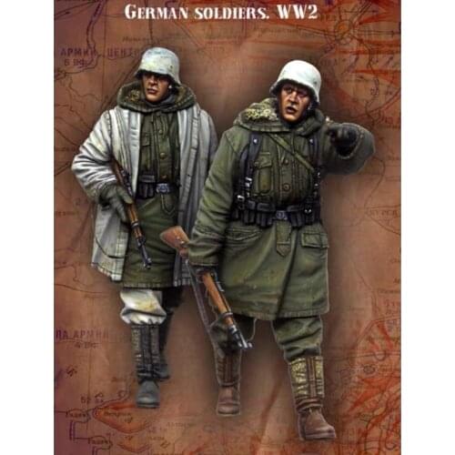 1/35 Resin Figure Model kits 2 figures Unassambled Unpainted 149