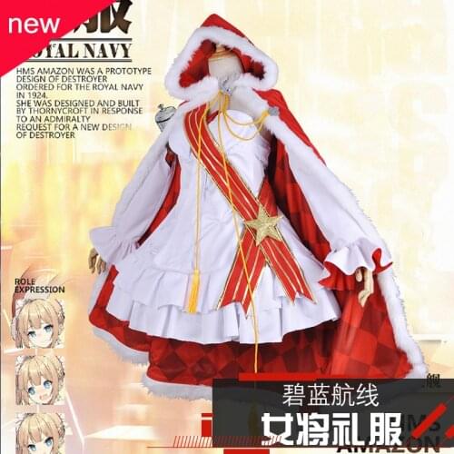 Azur Lane Cosplay HMS Cosplay Costume Winter Cloak With Hat