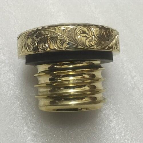 For Harley Sportster XL 883 1200 Dyna Softail FXST FLST 1996-2018 Motorcycle oil tank cover engraved fine copper oil tank cover