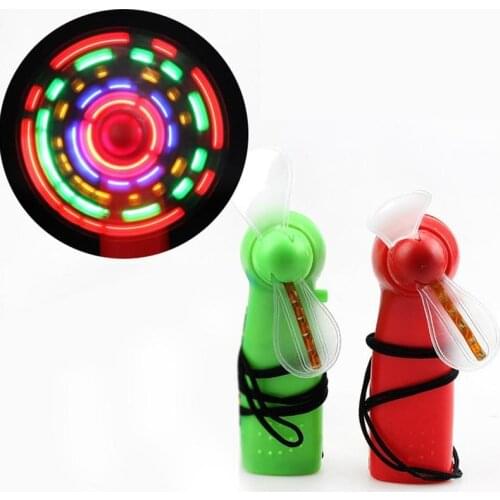 Mini Portable Led Colorful Luminous Fan Toy Childrens Toys Educational Interesting Gift Travel Fan Air Handheld Pocket Toys
