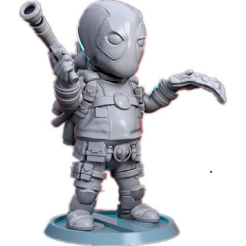 1/6 20CM 3D Printing Deadpool Garage Kit GK Unpainted Model ,White-Film Gifts And Collection To Painter A047