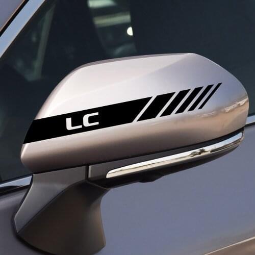 2Pcs sport Car Rearview Mirrow Sticker Decal For Renault Duster Megane Scenic Logan Laguna Dacia Zoe Koleos Fluence