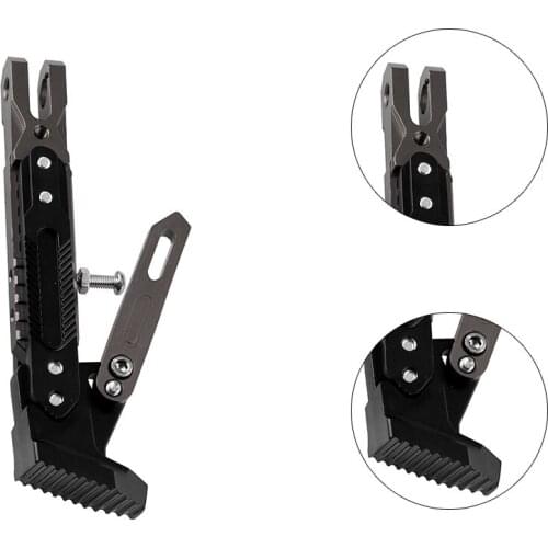 2020 New Universal CNC Aluminum Alloy Adjustable Motorcycle Kickstand Motorbike Foot Side Stand Support Plate