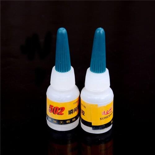 New Useful 2Pcs 502 Super Kleber Instant Schnell trocknend Cyanoacrylatklebstoff Starke Bindung Schnelle Handwerk Reparatur