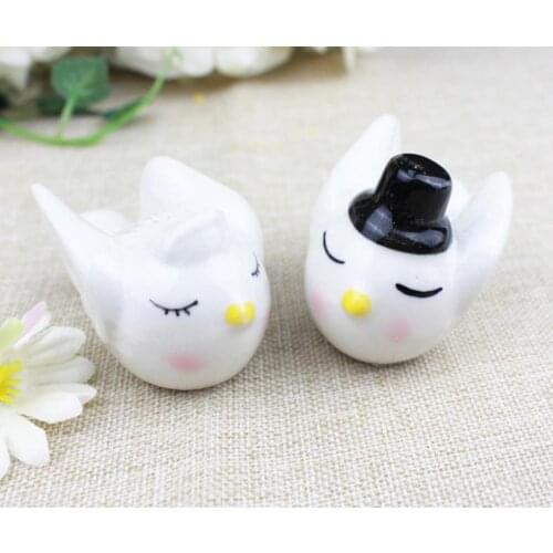 Wholesale New Angel Bird Ceramic Salt and Pepper Shaker Useful Wedding Souvenirs Wedding Gift for Guests(50Sets Lot) SN787