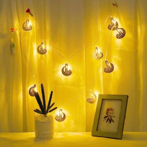 Holiday Garden Decoration Lights String LED Night Light Bedroom Lamp Decor Mubarak Islamic Muslim Fairy String Lights
