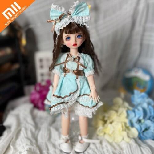 Xiaomi 30cm BJD Dolls Change Makeup Doll Movable Joint 3D Eyes Barbie Princess Girl Toy Desktop Decoration Girl Jewelry Diy Gift