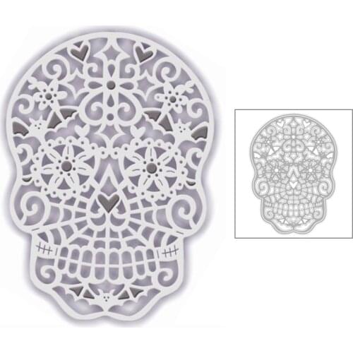 2020 New Halloween Skeleton Skull Metal Cutting Dies and Day of the dead Die Scrapbooking For Crafts Card Making No Stamps Sets