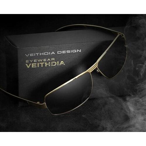 VEITHDIA Brand Mens Sunglasses Polarized Sun Glasses oculos de sol masculino Eyewear Accessories For Men 2490