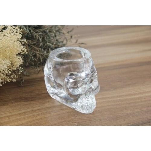 Modern Royelia Decorative Transparent Skull And Crossbones Mini vase vase jarrón ваза vaso مزهرية