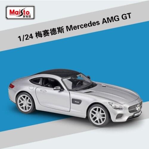 Maisto 1:24 Mercedes-Benz AMG GT sports car simulation alloy car model collection gift toy