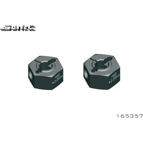 SNRC DK4 165357 ALU WHEEL HUB 12MM - OFFSET "+2.25MM" (2)