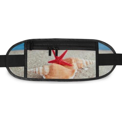 Running Bag Waterproof Running Waist Bag Beach pattern Pack Men Women Jogging Belt bag Gym Fitness Bag Sport Bike Accessories