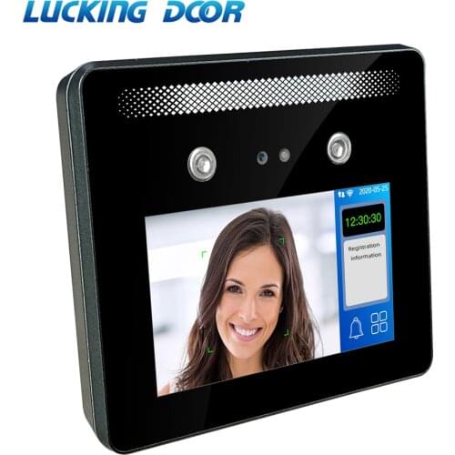 5 inch Face Recognition Device Touch Screen Dynamic TCP/IP Employee Time Attendance Access Control System Multi language