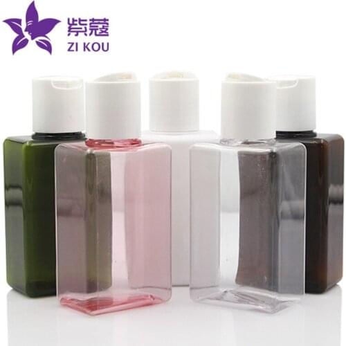 High-end hot-selling low-cost travel 5pcs free shipping 100ml square shape PETG bottle Screw cap Travel Size factory outlets