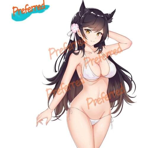 High Quality Decals Exterior Accessories Hentai Waifu Anime Atago Azur Lane Cute Sexy Girl Colorful Car Stickers Window Decor