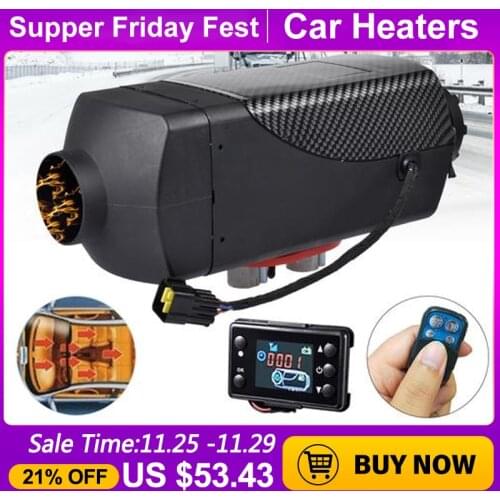 10L 2000W Car Heater Parking Heaters LCD Air Diesel Heaters 12V/24V Low Noise Air Diesel Heaters for Trucks/Camper Van/Boats/Bus