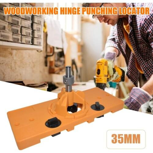 35mm DIY Locator Wood Mounting Hinge Drilling Jig Guide Door Hole Saw Opener Adjust Wood Cutter Tool Kit Set