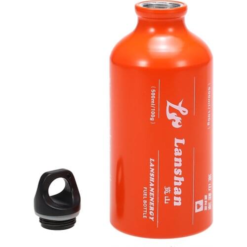500ml Gasoline Fuel Bottle Petrol Kerosene Alcohol Liquid Gas Tank Fuel Storage Bottle Picnic Stove Cookware Camping Equipment