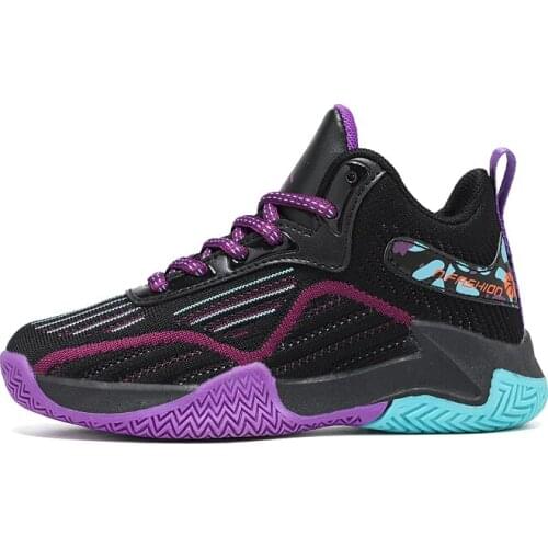 Boys Basketball Shoes High Quality Top Soft Non-Slip Kids Sneakers Unisex Girls Children Sport Shoes Outdoor Boy Trainer Basket