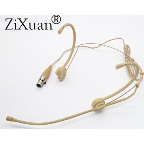 Free Shipping Mini XLR 3pin TA3F Connector Pro Headworn Headset Microphone for AKG Samson Wireless Body-Pack Transmitter