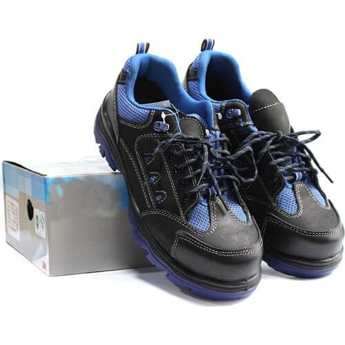 Safety Sports Work Shoes Heat-resistant Oil Scrub Leather Labor Safety Shoes Anti-smashing Anti-static Anti-sprint Shoes