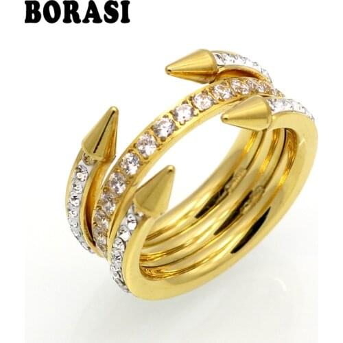 BORASI Rings With Crystals