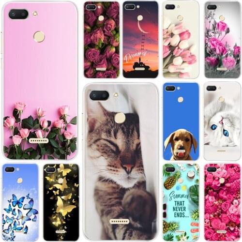 For Xiaomi Redmi 6 Case Lovely Cartoon Soft TPU Back Cover Case for For Xiaomi Redmi 6 Redmi6 Coque Protection Shell For Redmi 6
