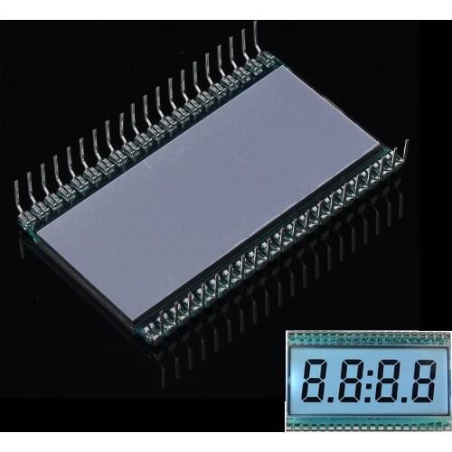 -20~70 Celsius Degree Operation Temperature positive display 3V EDC190 4-Digit LCD Digital Tube Display Clock Static Driving