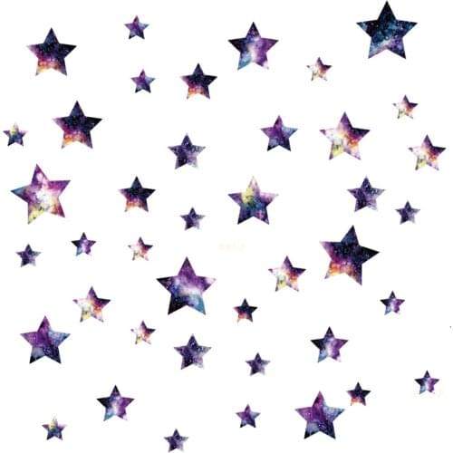 Colorful Stars Planet Wall Stickers for Kids Room Universe Home Decor Fashion PVC Vinyl Art Design Wallpapers Wall Decals