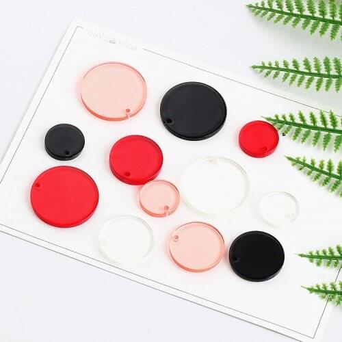 10pcs Fashion Japan And South Korea Harajuku Wind Circle Round Earrings For Women Girl Pendant Diy Handmade Jewelry Accessories