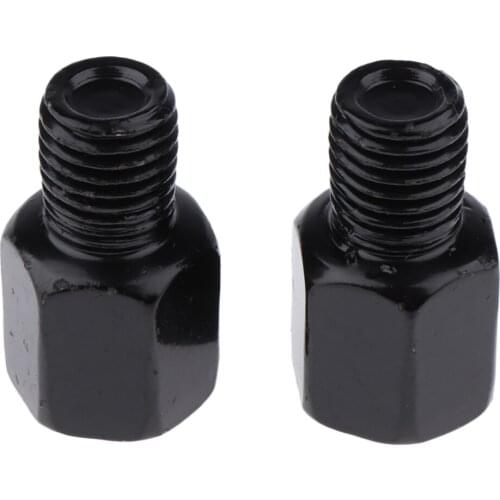 Motorcycle Racing Rearview Side Mirrors RH 8mm To LH 10mm Black