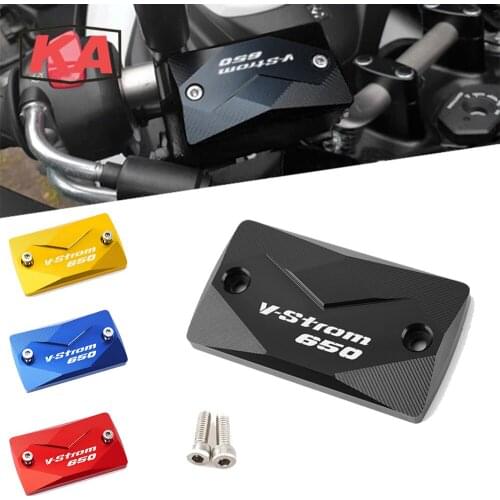 Latest High quality CNC Motorcycle Front Brake Fluid Reservoir Cap Cover For Suzuki dl650 V strom V-strom 650 XT 2004- 2019 2020
