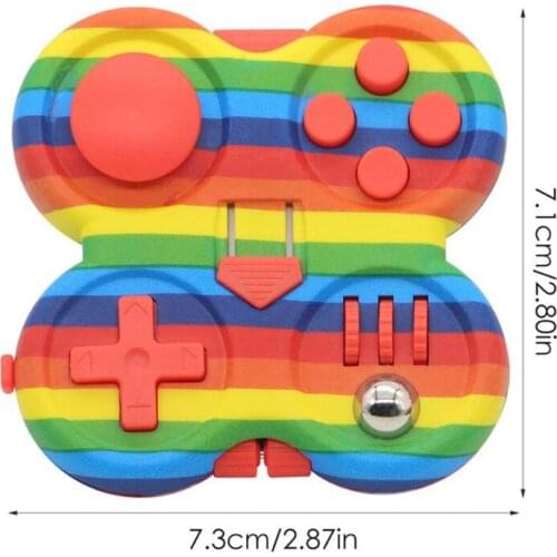 P31C 1Set Stress Reducer Pad Decompression Toy Anti-Stress Novelty Sensory Push Bubble Press Gamepad for therapy
