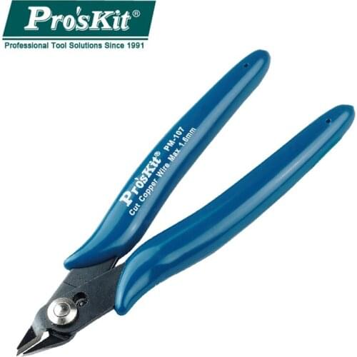 Precision thin knife oblique nozzle pliers Pros Kit PM-107F wear-resistant partial cutting pliers shear repair tool