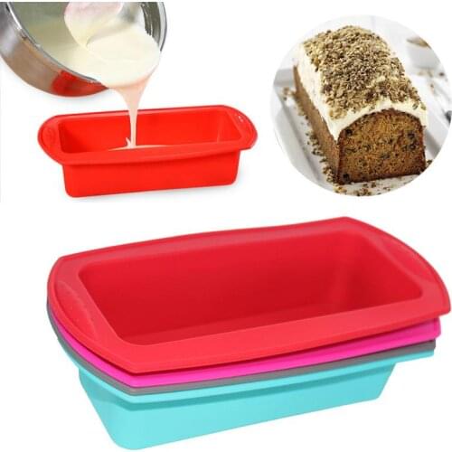 Silicone Cake Mold Round Shape Rectangular Silicone Bread Pan Cake Round Shape Mold 12 Holes Muffin Cupcake Baking Pans