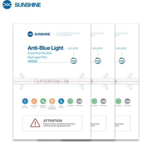SUNSHINE New SS-057B Hydrogel Film Anti Blue light For SS-890C Machine Cutting 7 inch Front Rear Film Tablet Screenback Cover