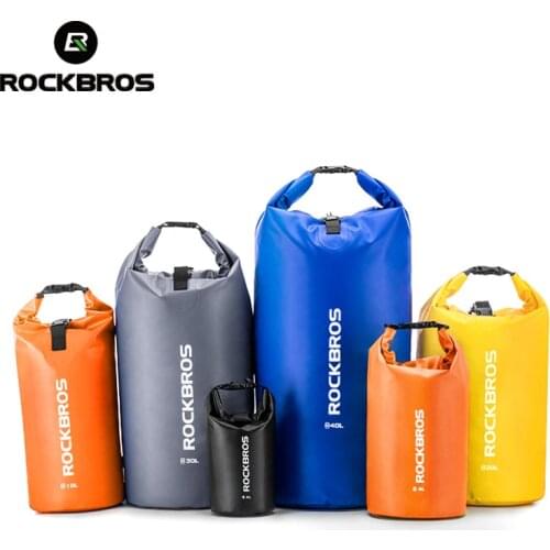 ROCKBROS 40L Sport Swimming Bag PVC Waterproof Backpack Bags Women Men Sport Outdoor Hiking Shoulder Multifunction Folding Bgas