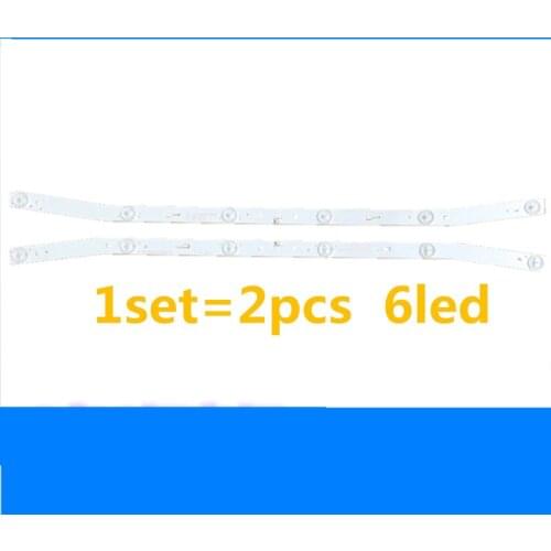 2pcs LED blaklight strip 6 lamp For AKAI JS-D-JP3220-061EC E32F2000 MCPCB AKTV3222 NUOVA ST3151A05-8 V320BJ7-PE1 AKTV3212 AKTV32
