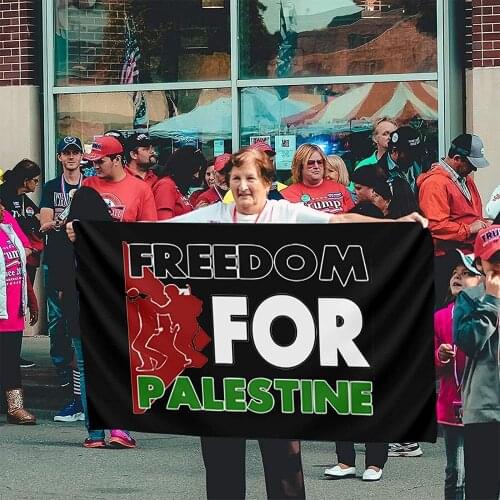 Freedom for Palestine Flag, Garden Flag Demonstration Flag Family Gathering Polyester Flag 3x5 Ft