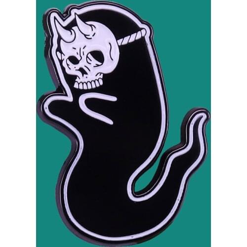 Creativity Ghost Enamel Pins Brooch Collecting Alloy Lapel Badges Men Women Fashion Jewelry Gifts Adorn Backpack Collar Hat