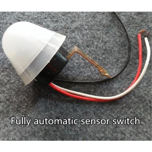 Waterproof Automatic Auto On Off Photocell street Light Switch DC AC 220V 10A Photo Control Photoswitch Sensor Switch 3 Wires