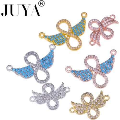Jewelry Components Handmade Cute Angel Charms Connector For Bracelets Necklace Jewelry Making DIY Findings Accessories